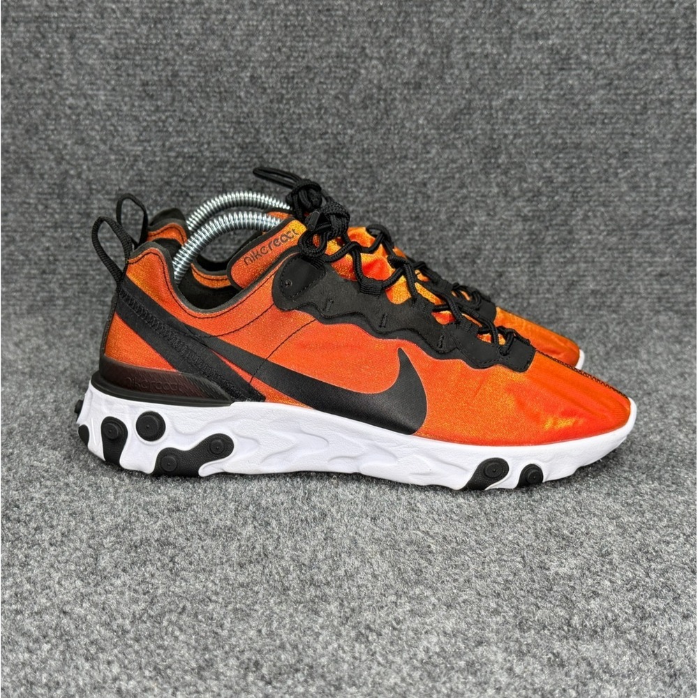 Nike React Element 55‎ Premium Running Shoes Men's 8 Sunrise Orange Athletic Run